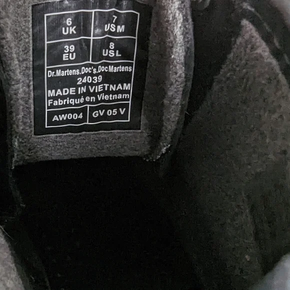 Dr. Martens 1460 Black Wintergrip Lace Up Boots - Picture 10 of 10